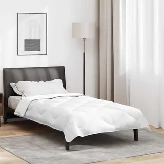 vidaXL 2-in-1 Bettdecke Weiß 200 x 155 x 10 cm Polyester