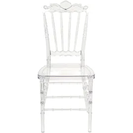 Beliani Esszimmerstuhl 2er Set MENDON Transparent