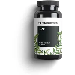 Reines Bor – hochdosierte 3 mg Boron pro Tablette – 365 Tabletten – vegan, natürlich, laborgeprüft & in Deutschland produziert 365 St