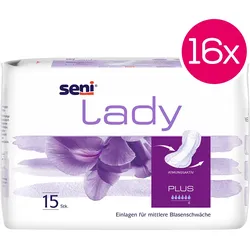 SENI LADY atmungsaktive Einlagen, Plus