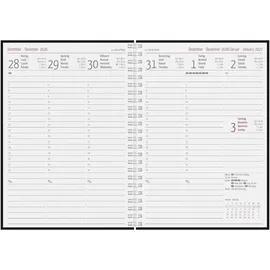 Neumann Wochenplaner Balacron schwarz 2027