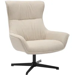 SalesFever Sessel Strukturstoff - Schwarz