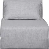 Miliboo - Schlafsessel in hellgrauem Stoff 1-Sitzer victor