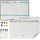 Relaxdays Whiteboard für Kühlschrank 30 cm x 42 cm Weiß/Schwarz/Türkis