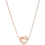 Smart Jewel Collier Herz mit Zirkonia rosé vergoldet Silber 925