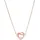 Smart Jewel Collier Herz mit Zirkonia rosé vergoldet Silber 925