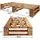 sunnypillow Palettenbett M2 aus Holz 80 x 200 cm mit Lattenrost Stabiles Seniorenbett Kinderbett Jugendbett Gästebett erhöhtes Einzelbett Bettges...