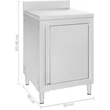 vidaXL, Werkbank + Arbeitsbock, Paola (60 cm, 60 cm)