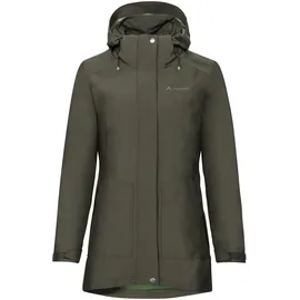 Vaude Idris III 3-in-1 Parka Damen – Damen-Winterjacke wasserdicht, winddicht & atmungsaktiv mit Eco-Finish, Damen-Doppeljacke mit wärmender Hybrid-Innenjacke – in Khaki, Größe: 34