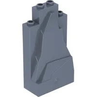 LEGO LEGO® 2x4x6 Felsen Felsplatte Berg Dunkelgrau - 47847