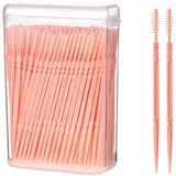 Zahnzwischenraumbürste,Interdentalbürsten im Spender,Zahnstocher Für Zähne,Zahnpflege auf Reisen und unterwegs,Zahnreinigungsbürste mit Zahnstocher,Interdentalbürste Weiche Silikon adaptive,200 Stück