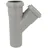 Valsir HT-Abzweig Ø 90/90 mm 45° mit 2 Steckmuffen