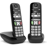 Gigaset E270 Duo Telefon, Schwarz