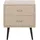 Beliani Nachttisch Essonne 41 x 48 x 56 cm Beige