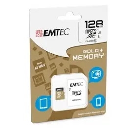 Emtec microSDXC Gold+ 128GB Class 10 + SD-Adapter