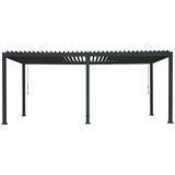 Gardenson Pavillon, Metall, 600x250x300 cm, Europäischer Sicherheitsstandard, wetterfest, wetterbeständig, UV-beständig, rostfrei, Sonnen- & Sichtschutz, Pavillons