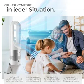 Tectake Turmventilator Polar Weiß