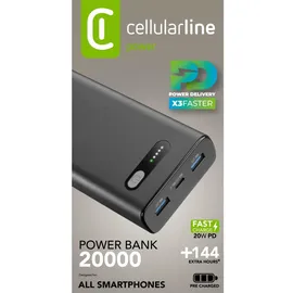 Cellular Line Power Bank Fast 20000 PD Black (60975)