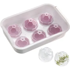 Westmark Eiswürfelbereiter mit Deckel »Crystal«, – Violett/Weiß