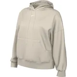 Nike DQ5858-104 W NSW PHNX FLC OOS PO Hoodie Sweatshirt Damen LT Orewood BRN/SAIL Größe S-T