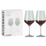 Ritzenhoff & Breker RITZENHOFF 3631004 Rotweinglas 500 ml - Serie Fjordlicht Nr. 4, 2 Stück mit Farbverlauf Green - Made in Germany