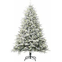 vidaXL Künstlicher vorbeleuchteter Weihnachtsbaum Grün 180 cm