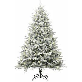 vidaXL Künstlicher vorbeleuchteter Weihnachtsbaum Grün 180 cm