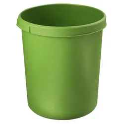HAN Papierkorb 30 Liter, rund, grün, mit 2 Griffmulden, extra stabil