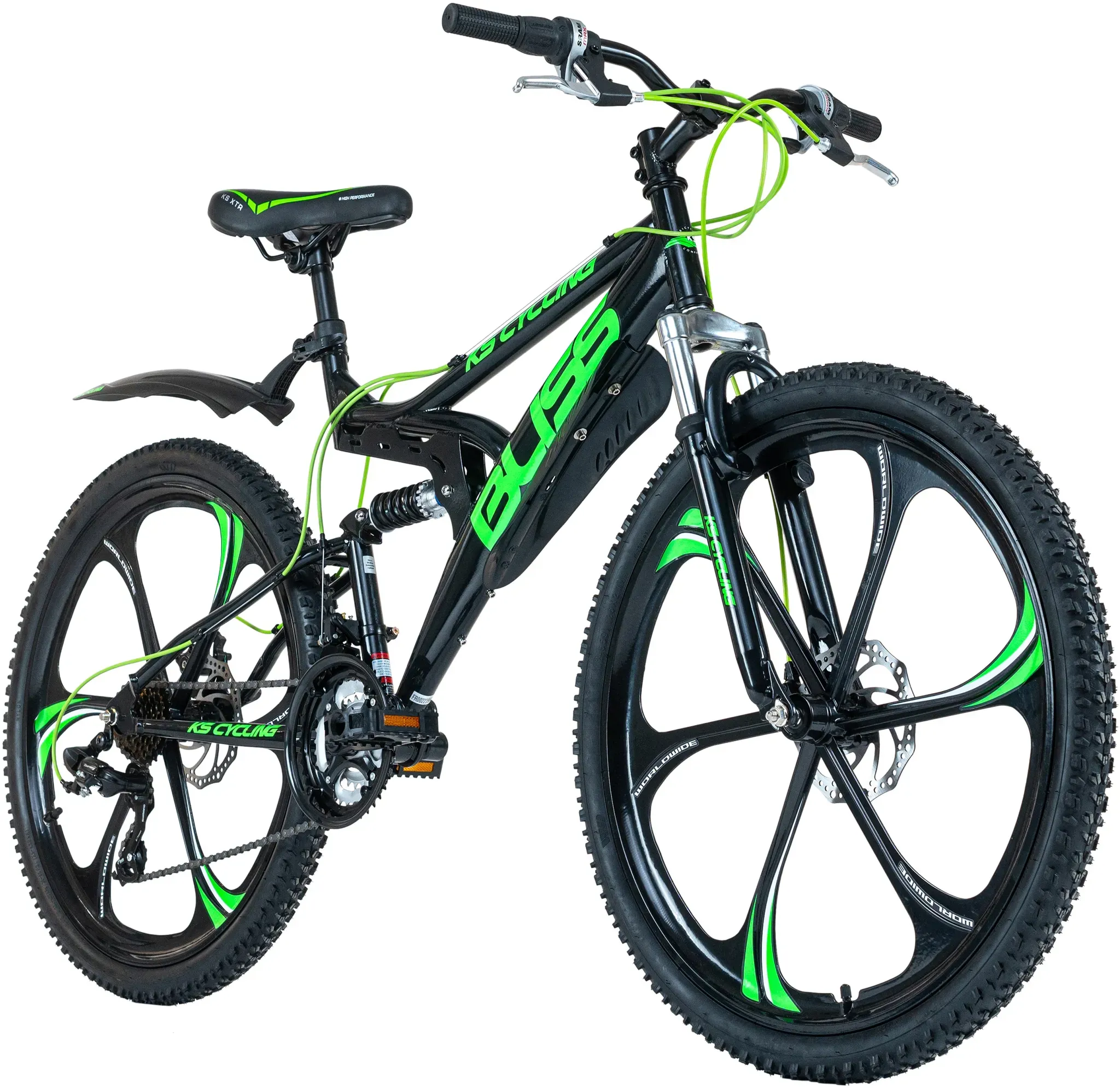 KS Cycling Mountainbike »Bliss«, 21 Gang, Shimano, Tourney Schaltwerk, Kettenschaltung, für Herren, Kettenschaltung KS Cycling schwarz + schwarz 47 cm