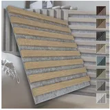 marbet design Wandpaneel, (Akustikpaneele Akustikquadrate 40x40cm Wandverkleidung Holz - (1 Paneel, grau - Sonoma Eiche) vertikal Akustikfilz Lamellenwand Platten)
