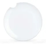 Fiftyeight PRODUCTS Speiseteller 2er-Set, „mit Biss (Porzellan, Ø 28 cm, weiß,