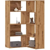 vidaXL Eckregal Bücherregal 85 x 85 x 140 cm Braun