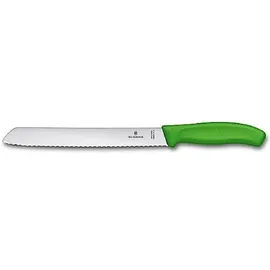 Victorinox Brotmesser 21cm grün Wellenschliff