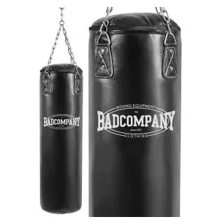 Bad-Company Boxsack gefüllt mit Textilresten, 34 kg, für Erwachsene, 120 cm, mit Stahlkette zum Aufhängen