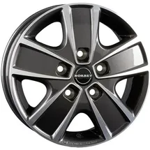 Borbet CWG 6,0 x 16 5 x 130 ET68 Anthrazit Poliert