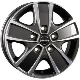 Borbet CWG 6,0 x 16 5 x 130 ET68 Anthrazit Poliert