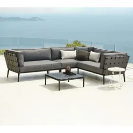 Cane-Line Gartensofa-Modul Conic, Aluminium Grau