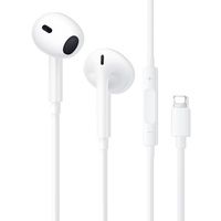 In-Ear Kopfhörer für iPhone, Kopfhörer mit Kabel mit Mikrofon und Lautstärkeregler HiFi Stereo Ohrhörer mit Lightning Anschluss, Kompatibel mit iPhone 14 Pro Max/13/13 Pro/12 Pro Max/12 Mini/SE/11