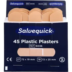 SALVEQUICK Pflasterstrips wasserfest Refill 6036 45 St.
