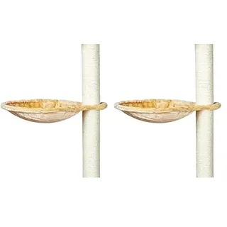 Trixie 43541 Liegemulde für Kratzbaum, Metallrahmen, ø 40 cm, beige (Packung mit 2)