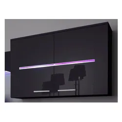Hängeschrank HÖLTKEMEYER "Flame", schwarz, B:90cm H:64cm T:31cm, Schränke, Hängeschrank, Breite 90cm