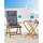 Beliani Gartenstuhl 54 x 54 x 105 cm blau 2 St.