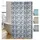 MSV Duschvorhang Loft 180 x 200 cm weiß grau