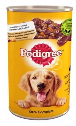 PEDIGREE Adult Dose 1200g - Nasses Alleinfuttermittel für ausgewachsene Hunde, mit Huhn in Gelee (Rabatt für Stammkunden 3%)