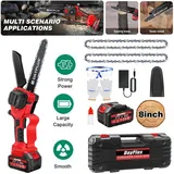 3600w 8 Zoll Elektro-kettensäge Schnurlose Kettensäge & 4000mah Akku + 2 Ketten