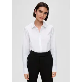 s.Oliver Bluse mit Ziernähten Weiß 44