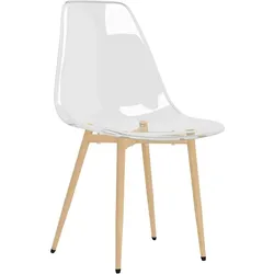 vidaXL Esszimmerstühle 4 Stk. Transparent PET