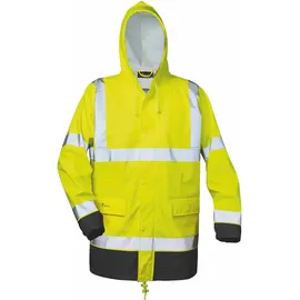 NORWAY Warnschutz PU Regenjacke Unisex Gelb/Schwarz XL