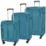 TheTrueC 4 Rollen Koffer 3er Set  S/M/L Kopenhagen petrol