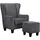 Home Affaire Ohrensessel »Chilly, Sessel mit Hocker und Federkern-Polsterung, (Set, 2 St., bestehend aus Sessel und Hocker), in Cord und Microfaser-Bezug, Unser Dauertiefpreis